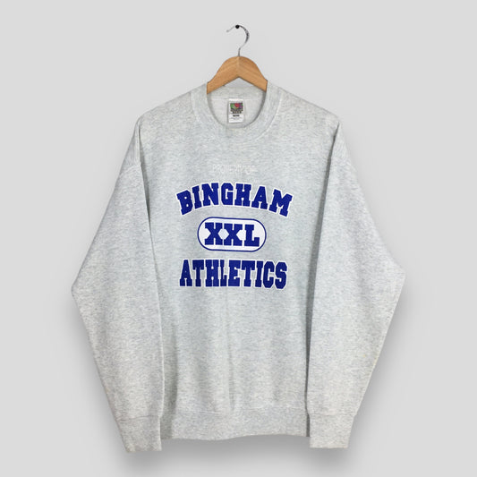 Bingham Athletics Gray Sweatshirt Large