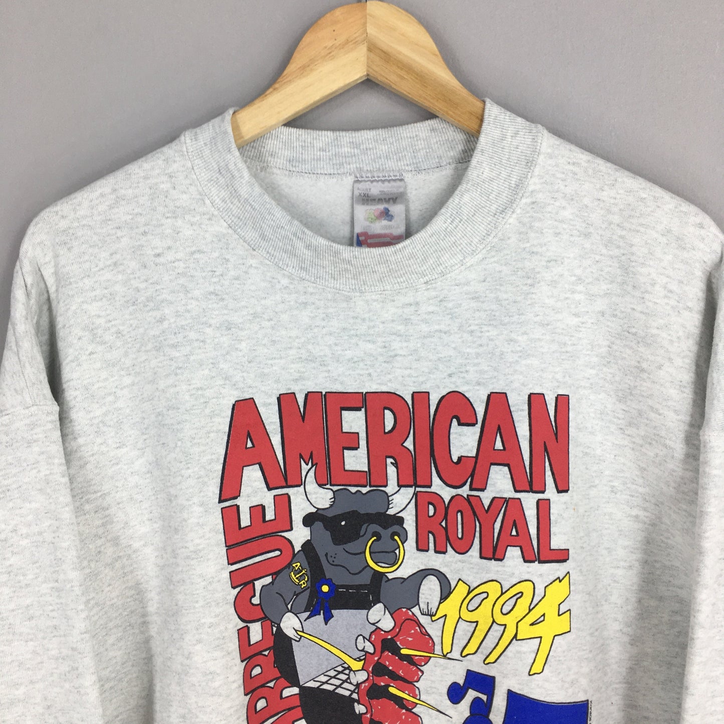 American Royal World Series of Barbecue Gray Sweatshirt 2XLarge