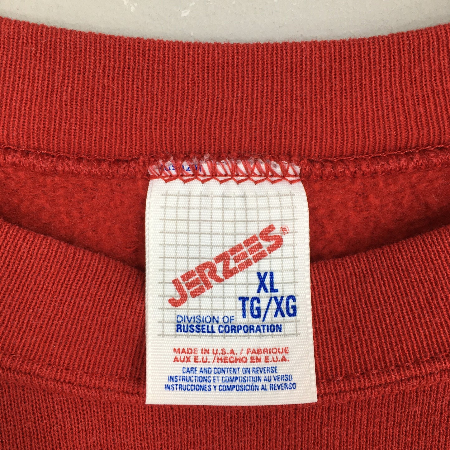 Jerzees Usa Plain Red Sweatshirt XLarge