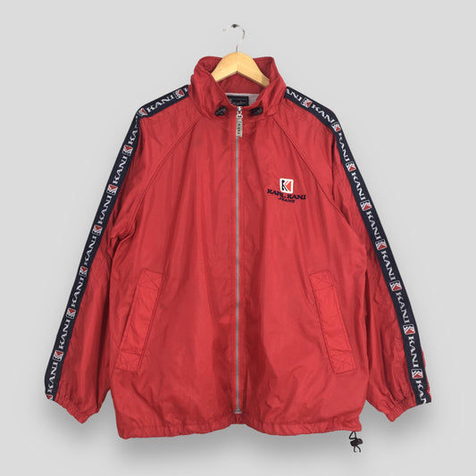 Karl Kani Red Windbreaker Jacket Medium